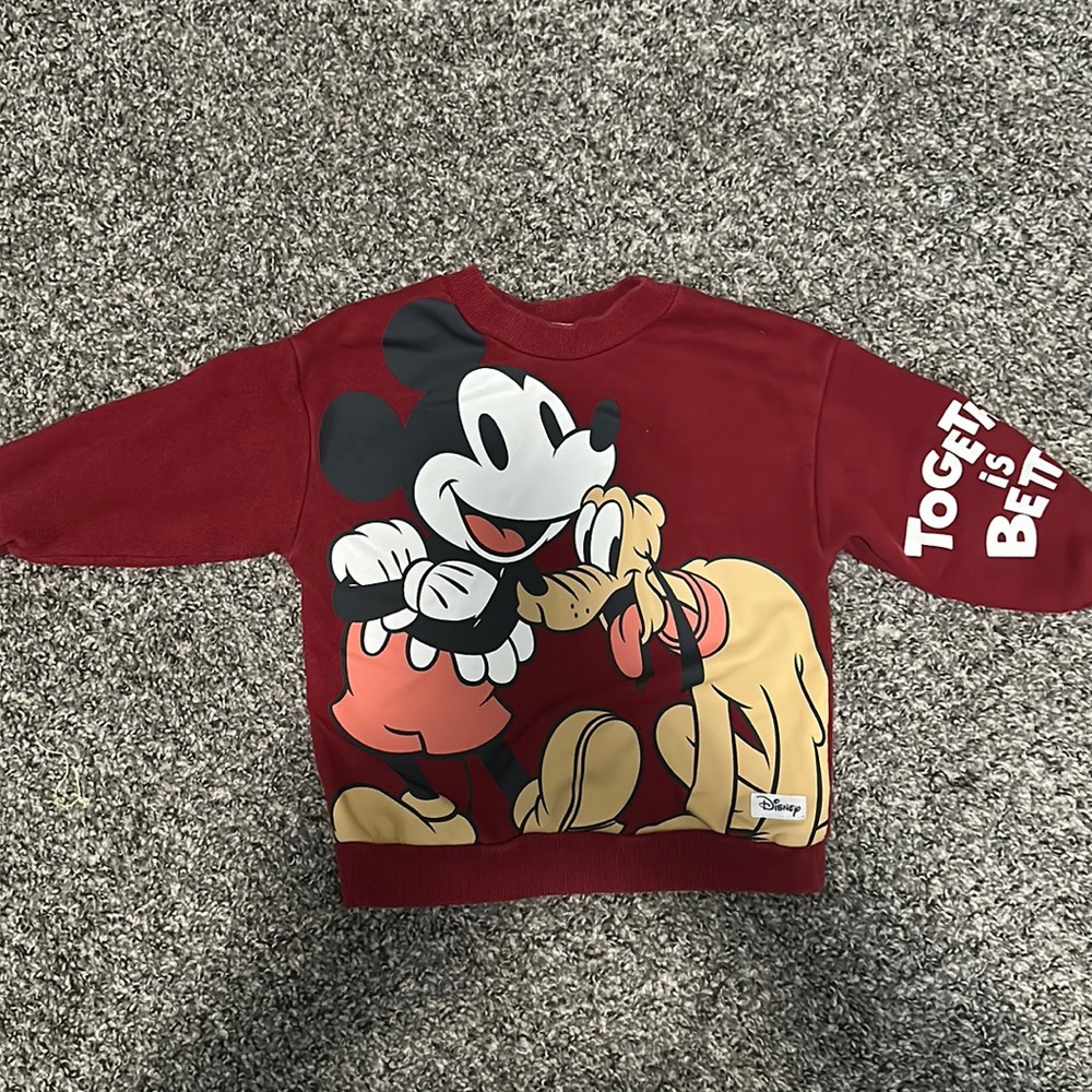 H&M Mickey Sweater 3/4T